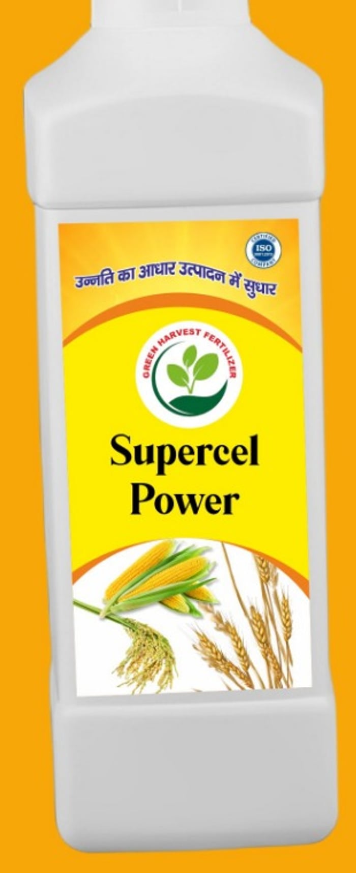 Supercel Power liquid crop nutrition bottle by Green Harvest Fertilizer